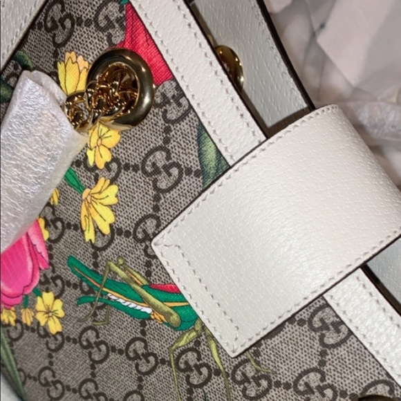 Padlock GG Floral small shoulder bag - Picture 5 of 13